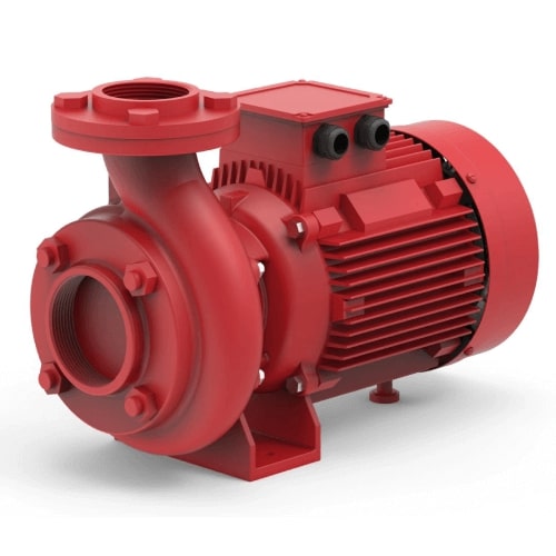 Close coupled end suction fire booster pumps