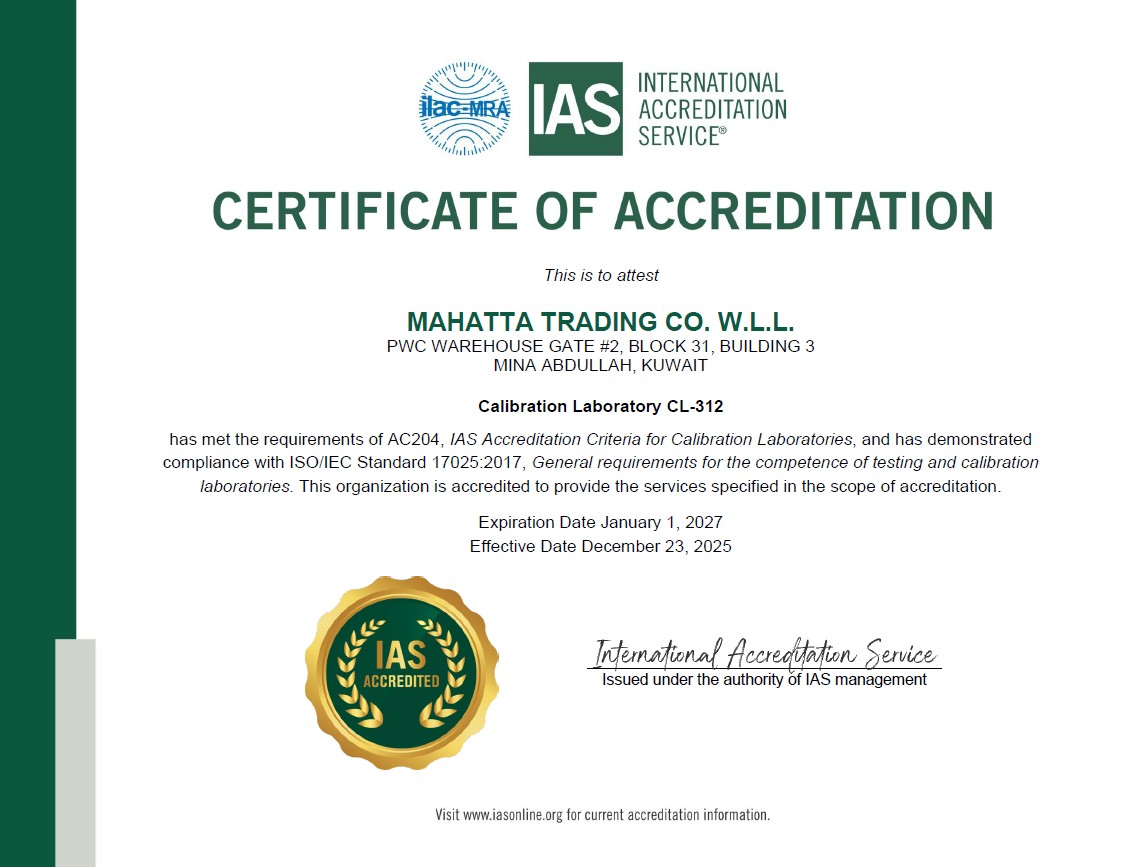 Laboratory Certificate 2
